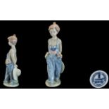 Lladro - Collectors Society Members Only Hand Painted Porcelain Figure ' Pocket Full of Wishes '
