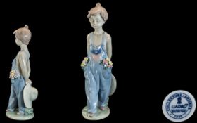 Lladro - Collectors Society Members Only Hand Painted Porcelain Figure ' Pocket Full of Wishes '