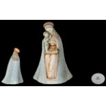 Goebel Early Hand Painted Ceramic Mother and Child Figure of large proportions, c1960,