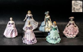 A Collection of Coalport Figures 6 in total.