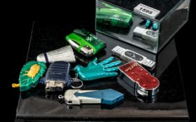 A Collection of Assorted Cigarette Lighters (9) in total