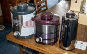 Two Vintage Portable Water Coolers, boxed, together with a boxed Tiger 1.9 litre vacuum jug.