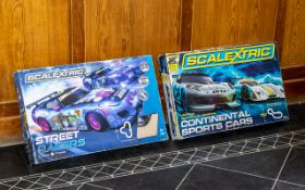 Scalextric - Two Boxed Sets comprising Scalextric 'Continental Sports Cars' C1319 complete with