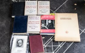 A Collection of Winston Churchill Ephemera to include Churchill by his Contemporaries edited by