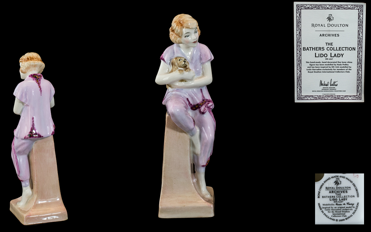 Royal Doulton Archives Hand Painted Ltd and Numbered Edition Figure From the Bathers Collection '