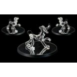 Swarovski Disney Collection Crystal Figure ' Pluto ' Ref No 0100-000-009, Design Edith Mair.