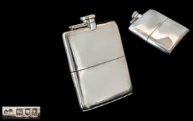 A Goldsmiths and Silversmiths Silver Hip Flask fully hallmarked for London 1914.