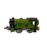 Hornby 0-Gauge No 1 Special 0-4-0 Clockwork Tank Locomotive, lner Green No 8123. Date 1920's.