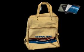 Collection of Ephemera, to include a Pan Am Bag, a wallet with Concorde tickets and associated,
