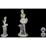 Lladro - Collectors Society Event Figurine 1995 ' For a Perfect Performance ' Young Ballerina with
