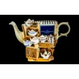 Royal Doulton Teapot - P. Cardew Large Royal Doulton Market Stall Limited Edition Teapot Collection.