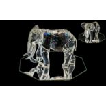 Swarovski - S.C.S Members Annual Edition 1993 Full Cut Crystal Figure ' Inspiration Africa ' The