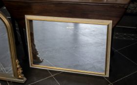 Large Over Mantle Mirror in Rococo Gilt Frame, measures 47" x 36",