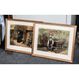 Two Framed & Glazed Prints, titled 'The Gardener' and 'The Gardener's Wife'.