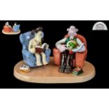 Coalport - Wallace and Gromit Ltd and Numbered Edition Hand Painted Ceramic Figure ' We'll Go