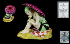 Royal Doulton ' Archives ' Hand Painted Ltd and Numbered Edition Figure From the Bathers Collection