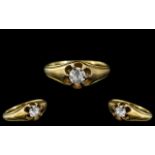 18ct Gold - Attractive Single Stone Diam