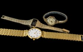 Three Wrist Watches, comprising a Warwic