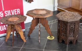 A Collection of Three Antique Carved Har