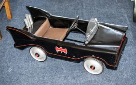 A Triang Pedal Car, customised to a Batmobile, registration BAT 1, length 36" x width 14".