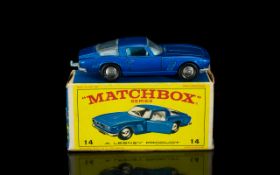 Matchbox - Lesney Super fast Series 14 Iso Crifo Model Diecast Car, Blue Colour way, With Box.