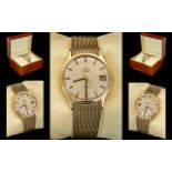 Gold Omega De Ville Gentleman's Wristwatch.