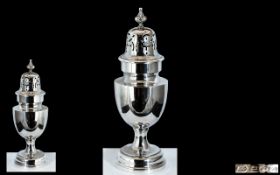 Edwardian Period - Large and Impressive Sterling Silver Sugar Sifter, Wonderful Proportions / Size.