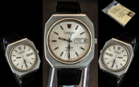 Omega - Constellation Chronometer Stainless Steel Megasonic 720 H2 Gentleman's Wrist Watch,