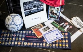 Sporting Interest - Collection of Items including: signed Everton football,