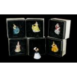 Collection of Royal Doulton Miniature Ladies, comprising Noelle M222, Barbara M219, Susan M208,