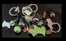 Collection of Radley Tags, in medal and leather various designs. 9 in total.
