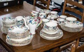 Royal Cauldon 'Victoria' Dinner/Tea Service, large collection comprising tea pot, milk jug,