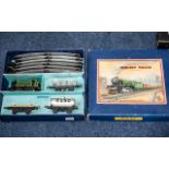 Hornby Train Set, No. 201 Tank Goods Set, clockwork, Gauge 0, in original box, appears complete.