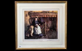 David Shepherd Limited Edition Signed Print 'Cottage Companions', No.413/850.