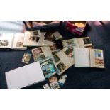 Collection of Eight Postcard Albums, containing travel, art, European, Scotland, etc.