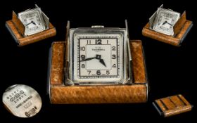 Tavannes - Art Deco Period Brevette and Berose - Movement Excellent Quality Black - Enamel and