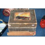 Three Vintage Hornby Boxes, no contents, boxes original, 17" x 21".