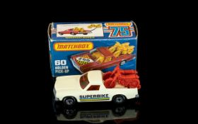 Matchbox Super fast Wheels No 60 Diecast Model Truck ' Holden Pickup ' Cream colourway.