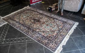 Middle Eastern Rug with traditional pattern in shades of brown, mushroom, beige and gold,