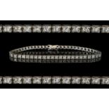 18ct Gold Superb Quality Expensive Diamond Set Tennis Bracelet fully hallmarked.