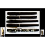 A Good Collection of 1930's / 1940's Fountain Pens ( 5 ) In Total.