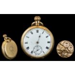 A.W.W Company Waltham 17 Jewels 10ct Gold Filled Full Hunter Pocket Watch.