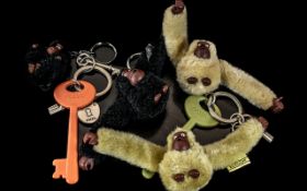 Collection of Fossil & Kipling Key Rings, in various designs, six in total.