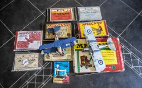 Collection of Meccano, comprising Meccano vintage sets including 'Engineering for Boys',