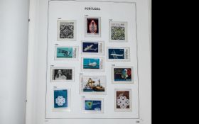 Superb padded two post Davo Portugal stamp album -Featuring almost complete,