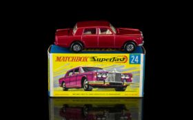 Matchbox - Super fast No 24 Rolls Royce Silver Shadow Diecast Model Car by Lesney,