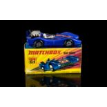 Matchbox Super fast No 61 ' Blue Shark ' Diecast Model Racing Car by Lesney with Mac Wheels,