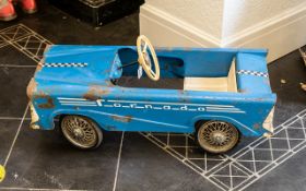 MOBO Pedal Car 'Tornado', blue, length 35".