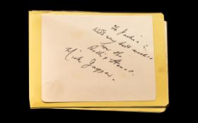 An Autograph Book containing numerous famous signatures.