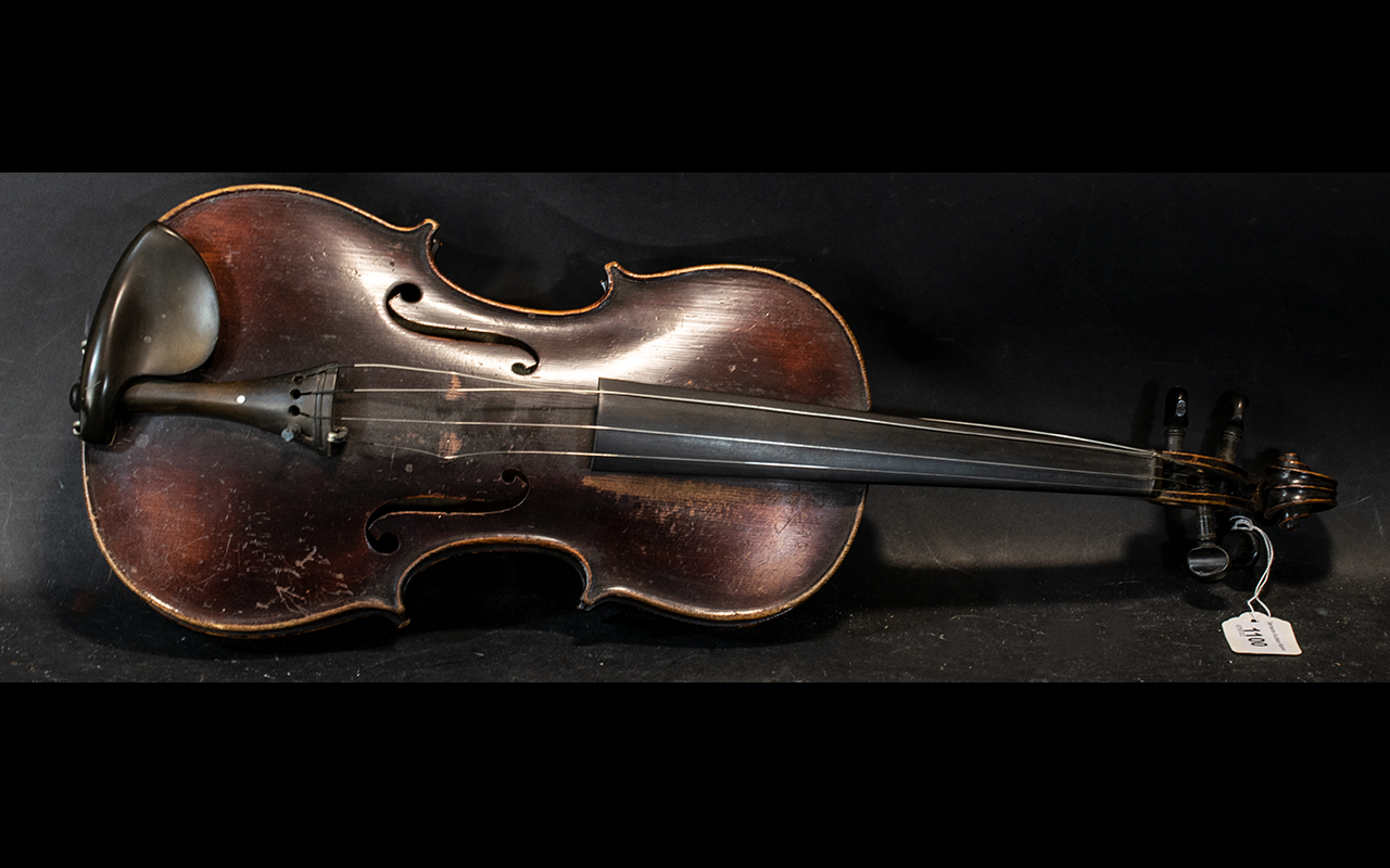 German Violin Labelled Mathias Neuner, Geigenmacher in Mittenwald 1807, nr. 94.